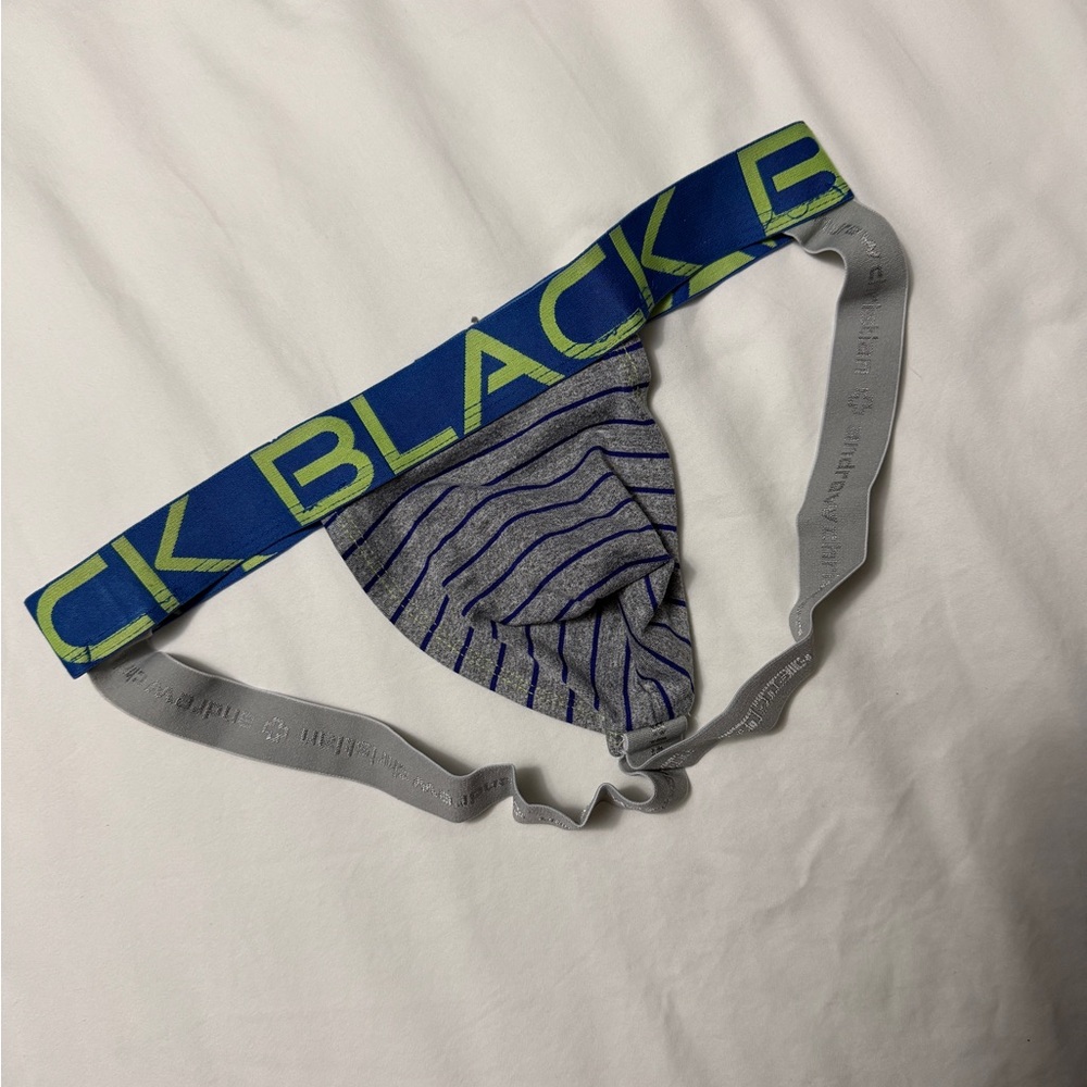 Andrew Christian Blue and Gray Jockstrap